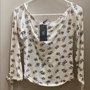 Off shoulder floral top